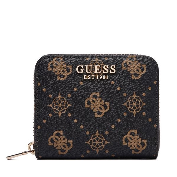 Portfel Guess. Brązowe portfele damskie Guess, z aplikacjami. Za 201.99 zł.