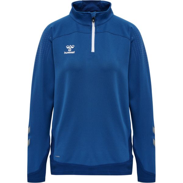 Damska bluza dresowa half zip Hummel Lead. Niebieskie bluzy damskie Hummel, l, bez wzorów, z dresówki, bez kaptura. W wyprzedaży za 161.50 zł.