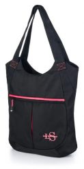 Damska torba Loap Binny Blk-pnk czarna. Czarne torby na ramię damskie ÀLG, bez wzorów, z materiału, biznesowe, bez dodatków. Za 176.99 zł.