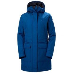Parka damska Helly Hansen Frida Ins. Niebieskie parki damskie Helly Hansen, na zimę, m, bez wzorów, z poliesteru, eleganckie, bez kaptura. Za 617.70 zł.