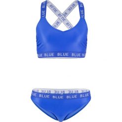Bikini z biustonoszem bustier (2 części), zrównoważony produkt bonprix niebieski. Bikini damskie marki bonprix. Za 89.99 zł.