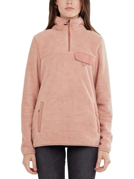 Bluza damska Fundango Vinona Fleece. Czerwone bluzy damskie Fundango, na zimę, s, bez wzorów, z materiału, bez kaptura. Za 219.90 zł.