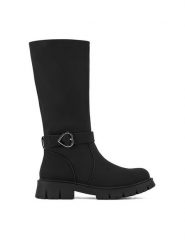 DeeZee Kozaki CEO-CS5907-18 Czarny. Czarne buty zimowe dziewczęce DeeZee, bez wzorów, z materiału, bez zapięcia. Za 159.99 zł.