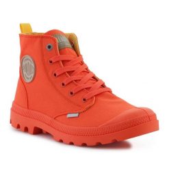 Buty Palladium Pampa Monopop 09140-651-M pomarańczowe. Brązowe trampki męskie bez wzorów, z materiału, klasyczne, bez zapięcia. Za 531.19 zł.