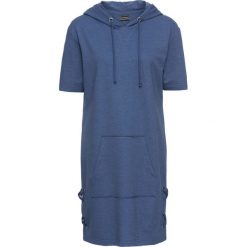 Sukienka shirtowa ze sznurowaniem: must have bonprix jasny indygo melanż. Niebieskie sukienki damskie bonprix, bez wzorów, bez kołnierzyka, bez ramiączek. Za 54.99 zł.