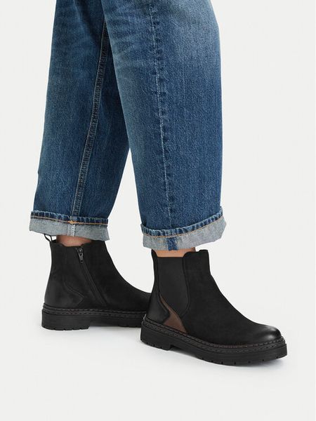 Lasocki Botki CEO-WI23-MICHAELA-10 Czarny. Czarne botki damskie Lasocki, z nubiku, bez obcasa, na płaskiej podeszwie, bez zapięcia. Za 249.99 zł.