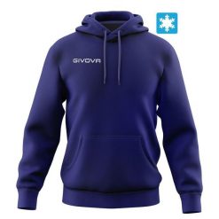 Unisex Bluza Givova z Bawełny - Komfort i Styl. Niebieskie bluzy męskie Givova, m, bez wzorów, z bawełny, z kapturem, do biegania. Za 159.20 zł.