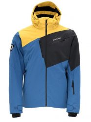 Męska kurtka narciarska Blizzard Leogang 10.000mm. Czarne kurtki snowboardowe męskie BLIZZARD, m, bez wzorów, z materiału, krótkie, bez kaptura, narciarskie. Za 529.99 zł.