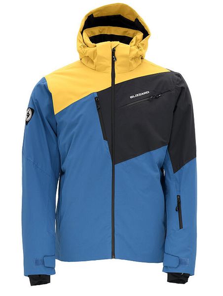 Męska kurtka narciarska Blizzard Leogang 10.000mm. Czarne kurtki męskie BLIZZARD, m, bez wzorów, z materiału, krótkie, bez kaptura, narciarskie. Za 529.99 zł.