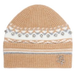 Czapka Liu Jo. Brązowe czapki i kapelusze damskie Liu Jo, na zimę, bez wzorów. Za 249.99 zł.