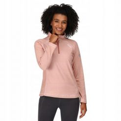 Bluza polarowa dla kobiet Regatta Montes. Brązowe bluzy damskie Regatta, bez wzorów, z polaru, bez kaptura. W wyprzedaży za 59.99 zł.