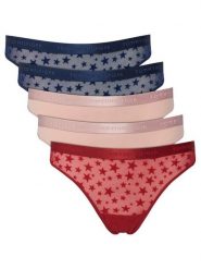 Tommy Hilfiger Komplet stringów UW0UW06136 Kolorowy. Stringi damskie Tommy Hilfiger, m, bez wzorów, z syntetyku. Za 299.99 zł.