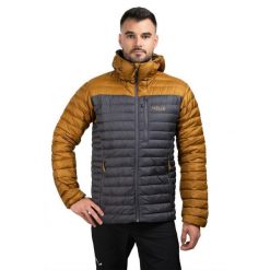 Kurtka puchowa męska Rab Microlight Alpine. Szare kurtki sportowe męskie RAB, m, bez wzorów, z puchu, trekkingowe. Za 1,099.99 zł.