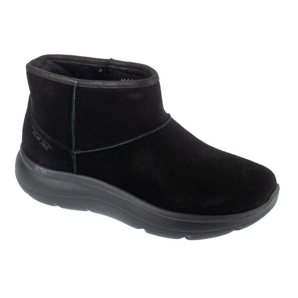 Buty zimowe damskie, Slip-Ins: On-The-GO Encore - Blair. Czarne trampki i tenisówki damskie Skechers, bez wzorów, bez zapięcia. Za 259.99 zł.