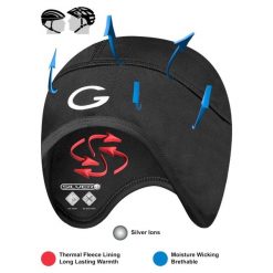 Czapka pod kask rowerowy Gruca. Brązowe czapki i kapelusze męskie GRUCA, na lato, bez wzorów, z dzianiny. Za 39.99 zł.