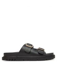 MEXX Klapki EO-MX/021C-HY Czarny. Czarne klapki damskie Mexx, bez wzorów, ze skóry, bez obcasa. Za 249.99 zł.