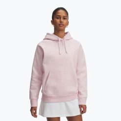 Bluza Under Armour Rival Fleece Hoodie. Czerwone bluzy damskie Under Armour, bez wzorów, na fitness i siłownię. Za 199.99 zł.
