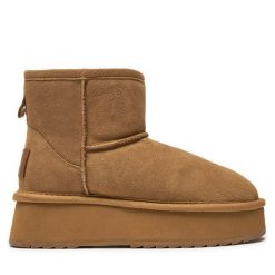 Śniegowce Mjuka. Brązowe śniegowce i trapery damskie Mjuka. Za 369.99 zł.