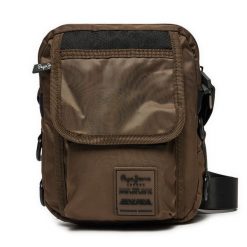 Saszetka Pepe Jeans. Brązowe saszetki męskie Pepe Jeans, z jeansu, młodzieżowe, małe. Za 189.99 zł.