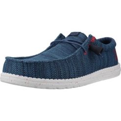 Buty HEY DUDE WALLY STRETCH SOX Niebieski. Niebieskie trekkingi męskie Hey dude, trekkingowe. Za 220.99 zł.