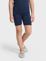 Szorty dziewczęce Hummel Glitter. Niebieskie spodenki dla dziewczynek Hummel, bez wzorów, z dzianiny, sportowe. Za 149.00 zł.