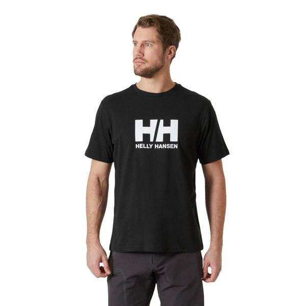 Koszulka bawełniana męska Helly Hansen HH Logo T-Shirt 2.0. Czarne koszulki sportowe męskie Helly Hansen, m, bez wzorów, z bawełny, bez kołnierzyka, bez ramiączek, trekkingowe. Za 157.00 zł.