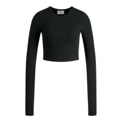 Koszulka damska JJXX feline. Czarne t-shirty damskie JJXX, l, bez wzorów, z bawełny, bez kołnierzyka. Za 73.05 zł.