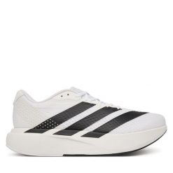 Buty do biegania adidas. Białe buty sportowe męskie Adidas, bez zapięcia, do biegania. Za 439.99 zł.