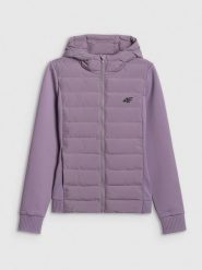 4F Kurtka z wypełnieniem syntetycznym damska - fioletowa XXL. Fioletowe kurtki damskie 4f, xxl, bez wzorów, z puchu, bez kaptura. Za 349.99 zł.