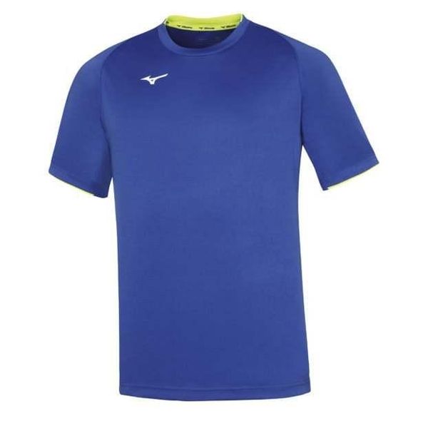 Koszulka Mizuno Core. Niebieskie koszulki sportowe męskie Mizuno, bez wzorów, z poliesteru, bez kołnierzyka, bez ramiączek, na fitness i siłownię. Za 183.99 zł.