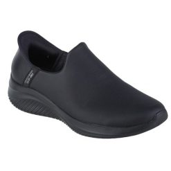 Buty sportowe Sneakersy damskie, Skechers Ultra Flex 3.0 - All Smooth Slip-ins. Czarne obuwie sportowe damskie Skechers, bez wzorów, trekkingowe. Za 447.52 zł.