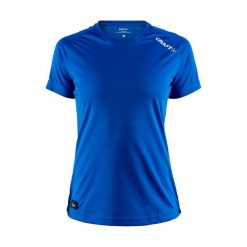 Koszulka damska Craft community function. Niebieskie koszulki sportowe damskie Craft, bez wzorów, z poliesteru, sportowe, bez kołnierzyka. Za 153.00 zł.