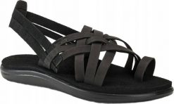 Teva W'S Voya Strappy Leather, BLK, 36 (us 5); uk 3. Sandały damskie Teva, bez wzorów, bez obcasa, bez zapięcia. Za 175.29 zł.