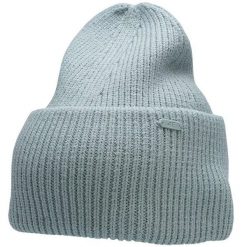 Czapka damska 4F. Niebieskie czapki i kapelusze damskie 4f, na zimę, bez wzorów, z materiału, eleganckie. Za 41.99 zł.