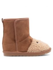 Nelli Blu Śniegowce CD2112301 Brązowy. Brązowe buty zimowe dziewczęce Nelli Blu, z materiału, bez zapięcia. Za 119.99 zł.