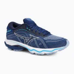 Buty do biegania damskie Mizuno Wave Ultima 14. Niebieskie obuwie sportowe damskie Mizuno, bez wzorów, do biegania, mizuno wave. Za 359.99 zł.
