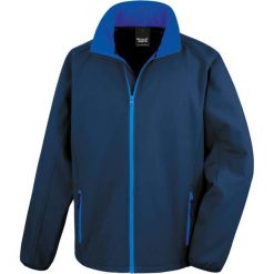 Kurtka Result Softshell Printable. Niebieskie kurtki męskie RESULT, m, bez wzorów, z materiału, bez kaptura. Za 198.00 zł.