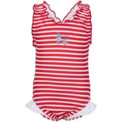 Dziewczęcy pieluszkowy strój kąpielowy Fashy Junior Aquafeel. Czerwone stroje kąpielowe dla dziewczynek Fashy, bez wzorów. Za 89.99 zł.