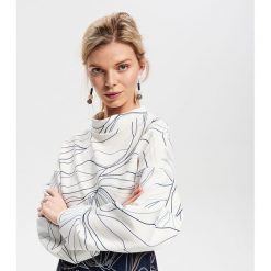 Piankowa bluza ze stójką - Wielobarwn. Bluzy damskie marki Reserved. Za 139.99 zł.