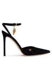 Elisabetta Franchi Szpilki SA-04L-67E2-V570 Czarny. Czarne szpilki damskie Elisabetta Franchi, bez wzorów, ze skóry, bez obcasa, bez zapięcia. Za 2,439.00 zł.