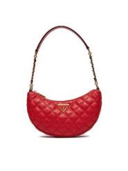 Guess Torebka Giully (QA) HWQA87 48120 Czerwony. Czerwone torebki do ręki damskie Guess, z aplikacjami, ze skóry, bez dodatków. Za 409.99 zł.