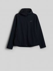 4F Kurtka softshell wiatroodporna membrana 5000 męska - czarna XL. Czarne kurtki męskie 4f, m, bez wzorów, z materiału, klasyczne, bez kaptura. Za 299.99 zł.