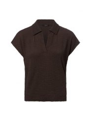Opus Koszulka Kobiety Sztuczne włókno brązowy, 36. Brązowe t-shirty damskie Opus, bez wzorów, z włókna, klasyczne, bez kołnierzyka. Za 249.95 zł.