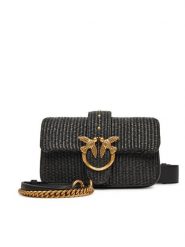 PINKO Torebka Love One Mini Slouchy Fl PE 25 PLTT 104340 A2CF Czarny. Czarne torebki do ręki damskie Pinko, bez wzorów, z tworzywa sztucznego, bez dodatków. Za 739.99 zł.