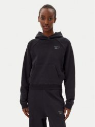 Reebok Bluza Icon Elements 100214101 Czarny Regular Fit. Czarne bluzy damskie Reebok, l, bez wzorów, z bawełny, bez kaptura. Za 149.99 zł.