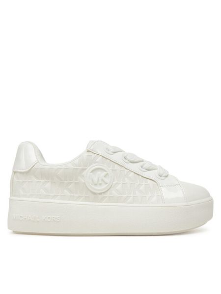 MICHAEL Michael Kors Sneakersy MK01329100 Biały. Białe buty sportowe dziewczęce MICHAEL Michael Kors, bez wzorów, ze skóry, bez zapięcia. Za 219.99 zł.