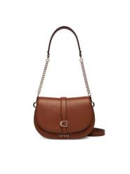 Guess Torebka Carrie HWVG98 96200 Brązowy. Brązowe torebki do ręki damskie Guess, z aplikacjami, ze skóry, bez dodatków. Za 589.99 zł.