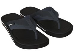 Japonki męskie RIDER Spin Thong Ad. Czarne klapki męskie Rider, z materiału, sportowe. Za 88.99 zł.