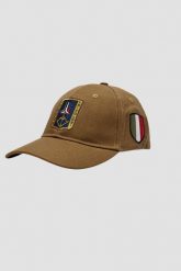 AERONAUTICA MILITARE Brązowa czapka męska Frecce Tricolori With Patch. Brązowe czapki i kapelusze męskie Aeronautica Militare, bez wzorów. W wyprzedaży za 179.99 zł.