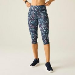 Womens Influential II Soft Touch 3/4 Legging. Niebieskie legginsy damskie Dare 2b, bez wzorów. Za 229.99 zł.